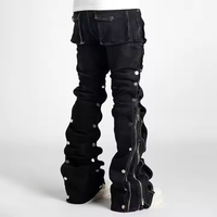 Üreticileri özel erkekler's tasarımcı Slim Fit kot toptan yüksek kalite moda siyah Biker Skinny Denim pantolon erkekler için