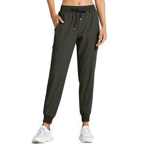 Femmes été couleur unie vêtements de travail course lente séchage rapide randonnée pantalon sport cargo pantalon femmes tendance 2025 - Product Image 5