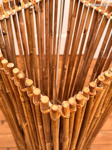 Lampes de lampadaire en bambou fabriquées à partir de matériaux faits à la main, accessoires de décoration pour la maison, vente en gros. - Product Image 4