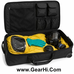 Sac de rangement pour équipement de protection individuelle, conteneur pour kit anti-déversement de matières dangereuses, sacs hermétiques résistants aux produits chimiques en tissu enduit de PVC robuste - Product Image 2