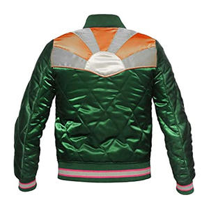 Nuevo diseño personalizado color manga larga OEM servicio hombres personalizado satén bordado satén Varsity chaquetas para hombres - Product Image 4