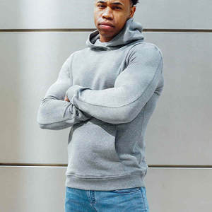 Wholesale Men's Gym <b>Workout</b> Active Long Sleeve Pullover Men's Bodybuilding Tapered Slim Fit Sweatshirts Active <b>Hoodies</b> - Product Image 2