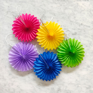 Paper Flower Decorations Colorful Hanging Ornaments For Christmas Indoor Party Decor Reusable - Product Image 6
