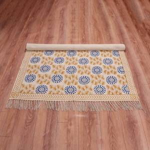 พรมผ้าฝ้าย100% ลายจุดสวยงามดีไซน์เนอร์พรมพิมพ์ลาย jaipuri พรมตกแต่งห้องรับประทานอาหารสำหรับใช้ในรถยนต์ - Product Image 1