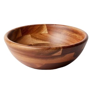 ชุดชามไม้กระถินณรงค์สวยงาม พร้อมที่คีบเสิร์ฟ เป็นมิตรกับสิ่งแวดล้อม ชามสลัดแบบใช้แล้วทิ้ง ปลอดภัยสำหรับเครื่องล้างจาน เหมาะสำหรับงานแต่งงาน งานฝีมือ - Product Image 1