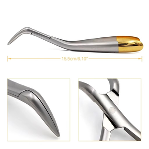Pinza Premium para Extracción de Raíces Dentales, Instrumentos de Extracción de Fragmentos de Acero Inoxidable, Herramienta Quirúrgica Reutilizable para Recoger Puntas de Raíz - Product Image 2