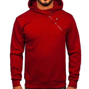 Nouveau style de sweat-shirt à capuche pour homme, style streetwear, style d'hiver avec fermeture éclair incurvée, respirant et à bas prix, col à capuche - Product Image 1