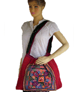 Bolso con flecos de gamuza estilo BANJARA étnico indio de alta calidad, cremallera de gran capacidad, estampado ecológico duradero para viajes en la playa - Product Image 1