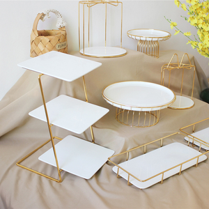 Soporte de pastelería de Color dorado y blanco más vendido para bodas, fiestas, eventos, decoración de cumpleaños - Product Image 6
