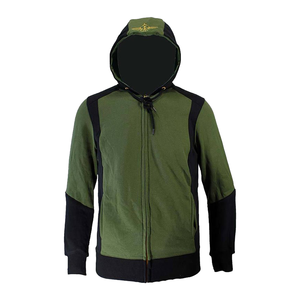 Vente chaude hommes pull décontracté sweat à capuche avec fermeture à glissière avant Streetwear mode pour un usage quotidien printemps teint en plaine - Product Image 1