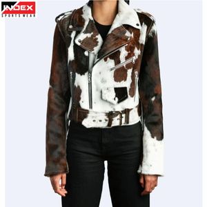 Unisex Leather Jacket Breathable Quick Dry <b>Stand</b> Collar Zipper Closure Winter Outerwear - Product Image 1