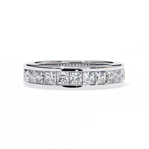Anillo de compromiso de boda de diamante certificado IGI con ajuste de punta de corte de princesa de oro sólido clásico de 14 quilates - Product Image 1