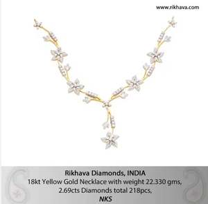 Collar de diamantes reales de oro amarillo más efectivo, colgante de joyería fina de lujo por exportador a precio asequible, collar de diamantes - Product Image 3