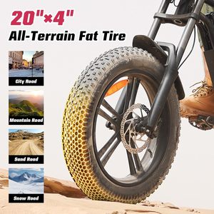 Bici elettrica E2/K20 per adulti batteria 48V 13Ah/15Ah, fino a 28 MPH e 46.6/60 miglia (PAS), Ebike a picco 750/1000W con tutte le aree - Product Image 6