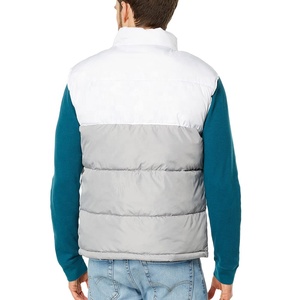 Veste d'hiver sans manches en laine pour homme, design personnalisé, gilet matelassé respirant, rembourrage en coton, logo personnalisé OEM - Product Image 2