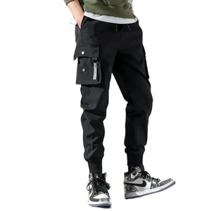 Pantalones de trabajo de algodón transpirable de otoño ajustados para hombre, nueva versión coreana, ropa de calle informal con múltiples bolsillos para correr a la moda - Product Image 6
