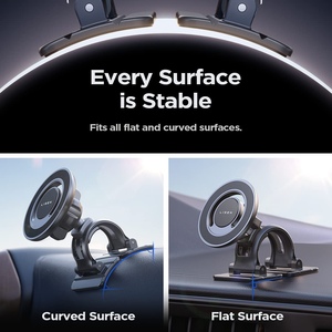 Lisen แม่เหล็กติดรถยนต์หมุนได้360 ° ที่ยึดโทรศัพท์แม่เหล็กที่มีห่วงอันทรงพลังสำหรับติดในรถยนต์ที่วางโทรศัพท์สำหรับติดบนรถที่ยึด <span class=keywords><strong>iPhone</strong></span> แบบแฮนด์ฟรีสำหรับแผงควบคุม - Product Image 4