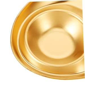 Plaque métallique en acier inoxydable avec finition brillante miroir, parfaite pour les repas de fête, servant des plats et des collations avec style - Product Image 2