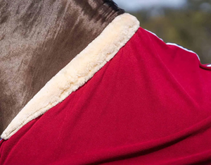 Tappeto per cavalli in pile polare con collo di lusso Sherpa 300gsm stabile e coperta più fresca - Product Image 4