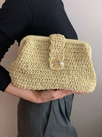Adorable nouvelle tendance mode raphia papier paille sac Crochet femmes sac pleines couleurs acceptées personnaliser Logo/couleur/taille