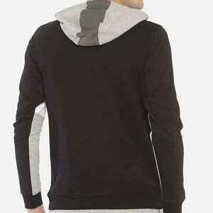 เสื้อมีฮู้ดแฟชั่นใหม่สำหรับผู้ชายฤดูใบไม้ร่วงฤดูหนาวแขนยาวทรงหลวมเสื้อฟลีซลำลองสีทึบเสื้อฮู้ดสีขาวขายส่งกันหนาว - Product Image 5