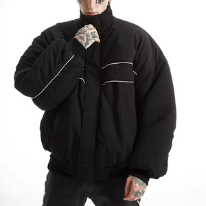 แจ็คเก็ตบอมเบอร์หนังวัวแท้สีแดงสำหรับผู้ชาย สไตล์วินเทจ รุ่นลิมิเต็ด ซิปหนา สำหรับฤดูหนาว แจ็คเก็ตหนังผู้ชาย 2025 - Product Image 2