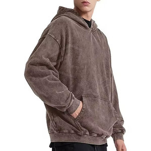 Sudadera con Capucha Personalizada al por Mayor con Logotipo Impreso, de Poliéster/Algodón, Talla Grande, para Invierno, Sudadera Holgada para Hombre - Product Image 3
