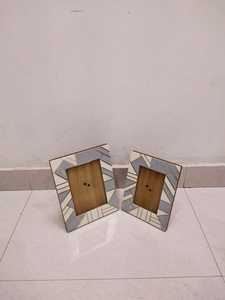 MS Handicraft Cadre photo carré en bois massif, léger et écologique A4 8x10 Noyer Art mural rustique pour mariage/anniversaire - Product Image 3