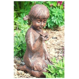 Sculpture de jardin de Couple en fonte de haute qualité idéale pour le décor de patio de parc de cour de jardin de maison - Product Image 6