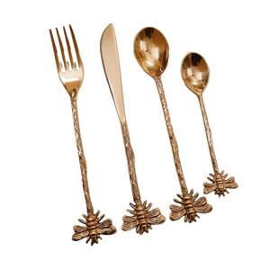 Juego de cubiertos de estilo real, de acero inoxidable, plata, acabado mate, estilo occidental, informal, mango hecho a mano, nuevo diseño - Product Image 5