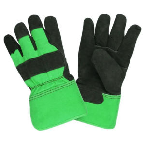 ถุงมือนิรภัยหนังวัวแยกชิ้นทำจากนีโอพรีนทนทานต่อการขัดถูถุงมือทำงานสำหรับป้องกันมือในอุตสาหกรรม - Product Image 3