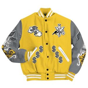 Vestes Letterman tendance OEM pour jeunes et adultes respirantes, élégantes et durables, parfaites pour les revendeurs, les distributeurs et les écoles - Product Image 1