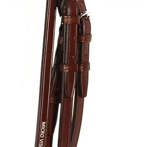 Brida australiana de Weymouth hecha a mano de primera calidad, ajuste completo, turbina de acero, potencia, brida de equitación cosida elegante - Product Image 4