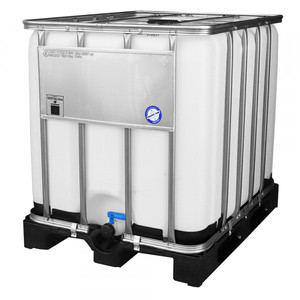En stock : Réservoirs IBC de 1000 L |   Prix de gros sur les nouveaux IBCs en PP blanc pour le stockage et le transport sécurisés des liquides. - Product Image 1