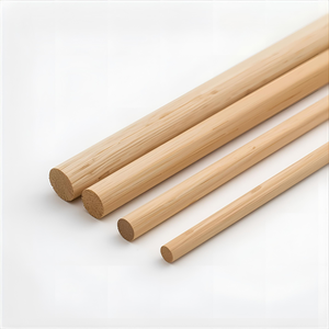 Tiges de cheville en bois dur massif bâton chevilles en bois rondes pour assemblage de meubles cadre d'armoire bricolage artisanat tiges de bois solides et durables - Product Image 1