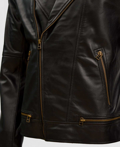 2026 peau de mouton noir vente chaude hommes vêtements en cuir véritable veste nouvelle mode hommes veste en cuir en cuir moto veste - Product Image 6
