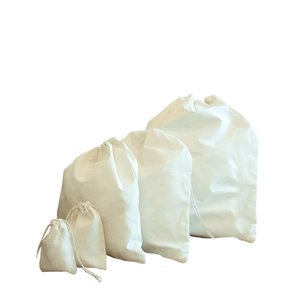 Paquete de 12 Bolsas de Regalo de Algodón con Cordón y Logotipo Bordado para Pulseras, Carteras, Ropa, Relojes, Manualidades, Impresión Serigrafiada - Product Image 1