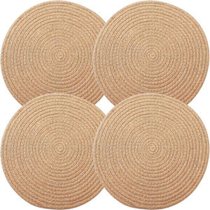 Napperons perlés en argent de haute qualité nouveautés conception personnalisée résistant à la chaleur décoratif élégant classique emballé Carton - Product Image 1