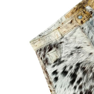 Shorts en cuir de vache véritable de qualité supérieure, taille mi-haute, écologiques, décontractés, pour le bureau et les voyages, pour hommes - Product Image 4