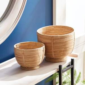 Macetas y macetas de ratán Natural de alta calidad, diseño de wicket a mano para jardín al aire libre, decoración del hogar, Vietnam, venta al por mayor - Product Image 4