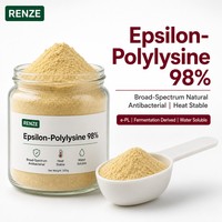 Approvisionnement d'usine : Poudre d'Epsilon Polylysine 98% (e-PL) – Conservateur alimentaire naturel à large spectre, stable à la chaleur pour nouilles de riz