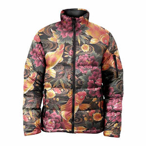 Haute qualité personnalisé Sublimation Art impression numérique toile Vintage respirant coupe-vent hiver veste bouffante - Product Image 3