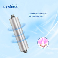 Module de stérilisation de l'eau par LED UVC UVWORKS avec débit de 20 LPM, indice de protection IP54, alimentation DC12V/24V