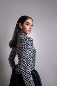 Caftán Abaya Tradicional de Talla Grande, Largo hasta el Suelo, con Cuentas Hechas a Mano, Ligero, de Poliéster, Ropa Islámica Modesta para Mujer, Cuello Alto y Largo - Product Image 2