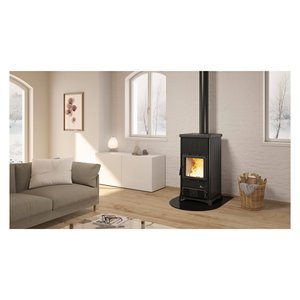 CONCITA .16 Steel Black 5-star Wood <b>Stove</b> 11.8kW Model 3000392 - Product Image 2