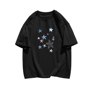 T-shirt 100% coton pour hommes, élégant et confortable pour tous les jours, 240g, tissu extensible léger, imprimé graphique de dessins animés - Product Image 6