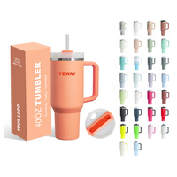 YEWAY Gobelet isotherme en acier inoxydable de 40 oz, design classique, pour usage au bureau, pour adultes, sans BPA, vente en gros