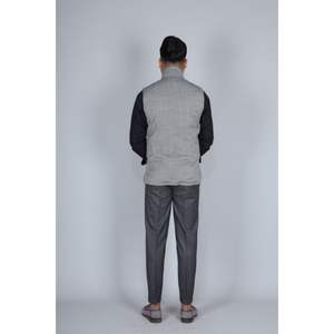 Chaquetas de lana chaqueta de lana harringbone para hombre chaleco abrigo diseñador alta moda elegante chaleco abrigo - Product Image 3