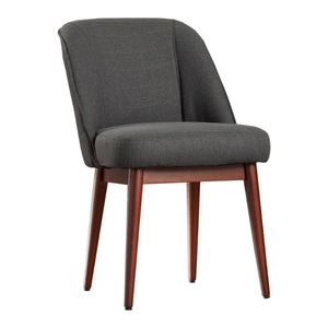 Silla de escritorio con muebles de oficina de madera maciza y tela precio al por mayor diseño minimalista moderno directo de fábrica - Product Image 3