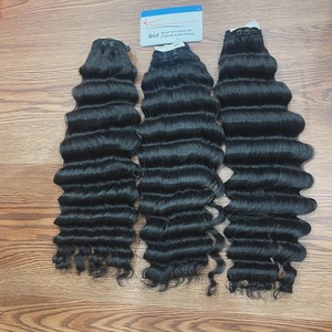 2025 Vente de haute qualité Extensions de cheveux humains vietnamiens Loose Deep Wave Machine Double trame prête à expédier - Product Image 1